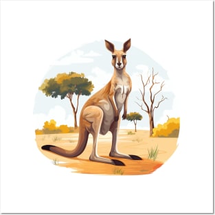 Cute Kangaroo Posters and Art